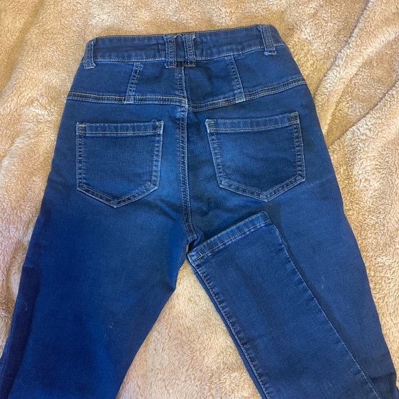 Dark blue high rise jeans - Picture 3 of 4